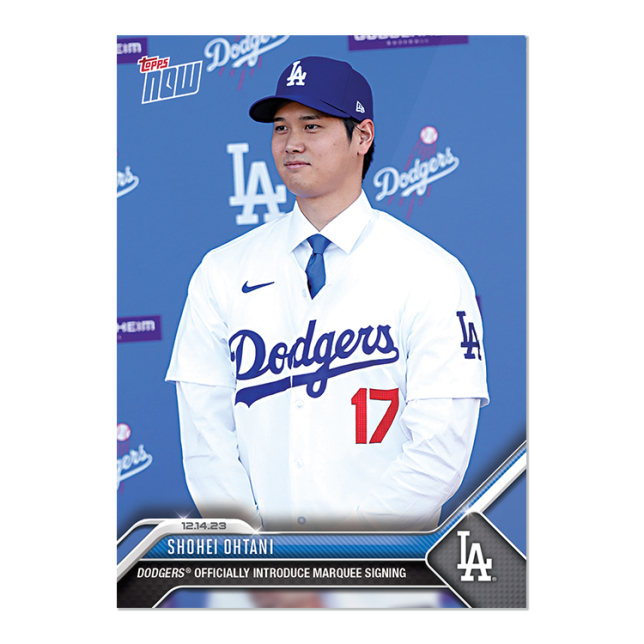 肥九郎預購】Topps Now 大谷翔平MLB 美國大聯盟加盟記者會紀念卡片