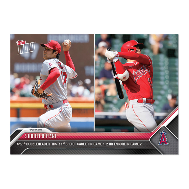 大谷翔平球員卡2023 MLB TOPPS NOW Card 625 單日完封勝+雙響砲| 蝦皮購物