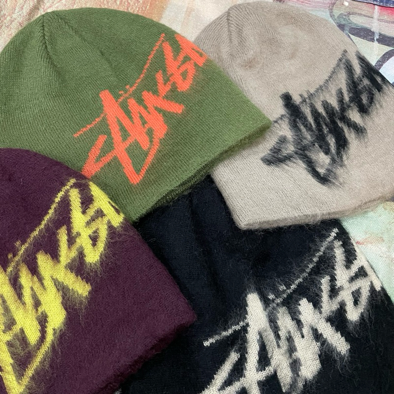SEVEN SELECT] STUSSY SKULLCAP BRUSHED OUT STOCK BEANIE 毛帽案
