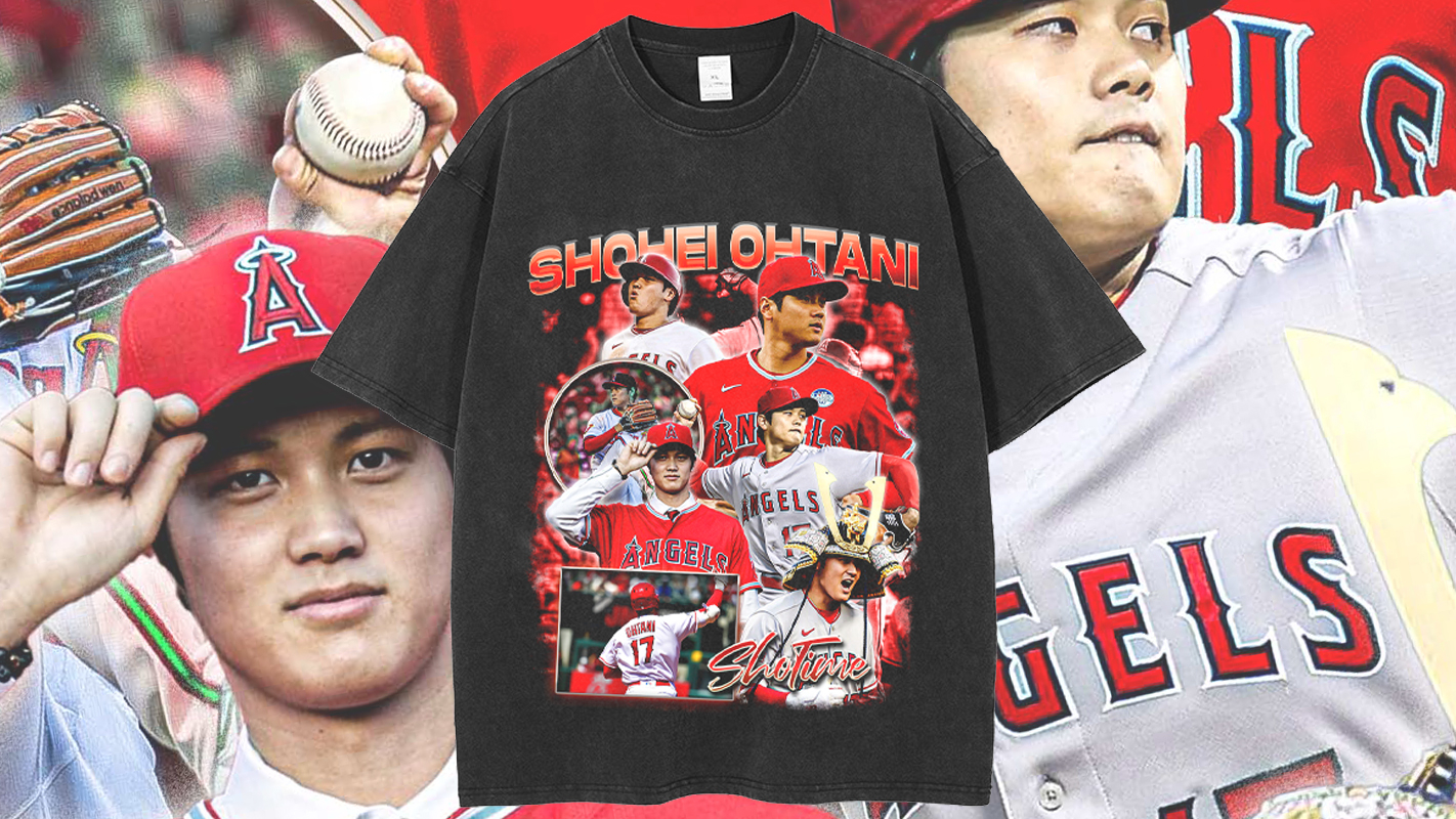 Shohei Ohtani Shirt Merchandise Vintage Bootleg Player -  Norway